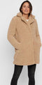NOISY MAY NMGABI L/S JACKET NOOS - Dames Jas - Halflang - Lichtbruin - M