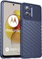 iMoshion Hoesje Geschikt voor Motorola Moto G73 Hoesje Siliconen - iMoshion Thunder Backcover - Donkerblauw