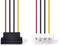 Nedis CCGP73505VA015 - Stroomkabel - SATA naar Molex 4-pin - Geel Rood Wit Zwart
