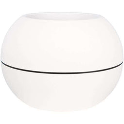 RIVIERA GRANIT BOULE ronde bloembak - Kunststof - Diameter 50 cm - Wit