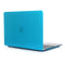 Lunso Geschikt voor MacBook 12 inch cover hoes - case - Mat Cyaan