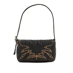 LEVI’S Brannan - Mini Bag - Vintage denimlook - Zwart