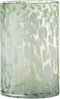 J-Line vaas Spikkel - glas - groen/wit - large
