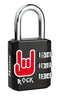 MasterLock 1509EURDROCK - Hangslot - Cijferslot met Print - 30 mm - Zwart/Rood