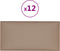 vidaXL - Wandpanelen - 12 - st - 2,16 - m² - 60 - x - 30 - cm - kunstleer - cappuccinokleur