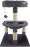 Purlov Kattenkrabpaal 71cm Grijs - Ultieme Speel- en Rustplaats voor Katten