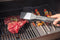 Boretti BBQ gereedschapset - 4-dlg - Pincet Spatel Vork Tang - Antraciet