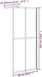vidaXL - Inloopdouchescherm - 80x195 - cm - donker - gehard - glas