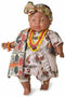 Berjuan Friends of The World babypop 38 cm in oranje kleding