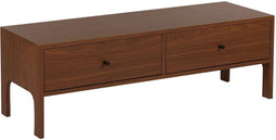 CORINA - TV-meubel - Donkere houtkleur - MDF