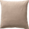Dutch Decor KIRA - Sierkussen 45x45 cm - met 3D bladprint - velvet - Irish Cream - beige - Inclusief binnenkussen