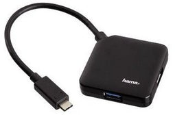 Hama 00135750 - USB Hub - 4x USB 3.2 type-A en 1x USB 3.2 type-C - Zwart