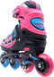 Move Fast Inlineskates - Maat 38-41 - Unisex - roze/zwart/blauw