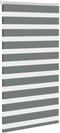vidaXL - Zebra - rolgordijn - 90x100 - cm - stofbreedte - 85,9 - cm - donkergrijs