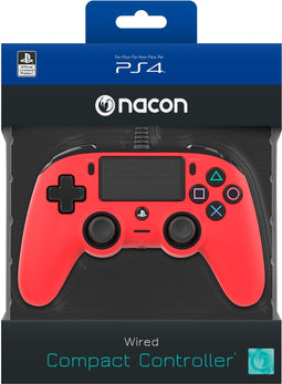 Nacon Compact Controller - Bedraad - Ergonomisch - Rood