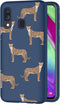 iMoshion Design voor de Samsung Galaxy A40 hoesje - Luipaard - Blauw