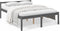 vidaXL - Seniorenbed - massief - grenenhout - grijs - 150x200 - cm