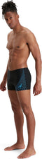 Speedo Medley Logo Aquashort - Heren - ECO EnduraFlex - Zwart / Blauw - maat 3