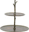 Etagere 2 laags - Light & Living - 30,5 × 27,5 × 31 cm - TRESA - Etagere Brons - Antiek Brons