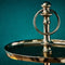 Etagère Ovaal Warm Goud - Twee-Tier - Aluminium - 29x19,5x31 cm - Werner Voss