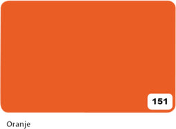 Etalagekarton folia 48x68cm 380gr nr151 oranje | 10 stuks