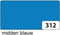 Etalagekarton folia 48x68cm 380gr nr312 middenblauw | 10 stuks