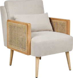 ORUM - Fauteuil - Lichtbeige - Rotan