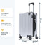 Pathsail® Handbagage Koffer - 40L - Lichtgewicht - TSA slot & 360° Spinner wielen - Silver