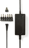Nedis Universele AC-Stroomadapter - 27 W - 3 - 12 V DC - 3.60 m - 2.25 A - 6 plug(s) - Zwart