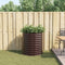 vidaXL - Tuin - Moestuinbed - - - Bruin - 80x80x81 - cm - Gegalvaniseerd - Staal