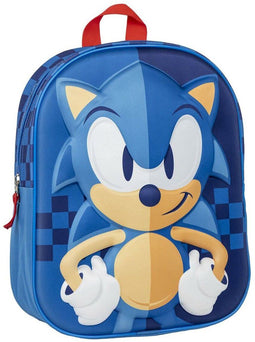 Schoolrugzak Sonic Blauw 25 x 31 x 10 cm