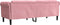 vidaXL - Driezitsbank - fluweel - roze