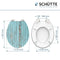 SCHÜTTE WC-Bril 80536 BLUE WOOD - High Gloss - MDF-Hout - Soft Close - Verchroomde Scharnieren - Belastbaar tot 175 kg - Decor - 1-zijdige Print