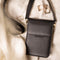 Telefoontasje Dames Crossbody - Selencia Avani Slang Telefoontasje Crossbody - Universeel Schoudertasje telefoon - Zwart