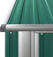 vidaXL - Tuinschuur - 180,5x97x209,5 - cm - gegalvaniseerd - staal - groen