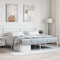 vidaXL - Bedframe - met - hoofdbord - metaal - wit - 180x200 - cm