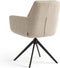 Furnihaus Milou - Draaibare Eetkamerstoel - Armleuning 360° draaifunctie - Beige