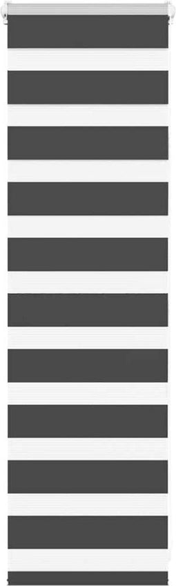 vidaXL - Zebra - rolgordijn - 40x100 - cm - stofbreedte - 35,9 - cm - zwart