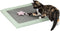 Trixie - Kitten Krabmat - Zachte schapenvacht look met pluche ster - Mintgroen - 47X47 cm