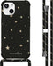 iMoshion Hoesje Geschikt voor iPhone 13 Hoesje Met Koord - iMoshion Design Hoesje met Koord - Zwart / Stars Gold