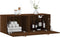 vidaXL - Wandkast - 100x36,5x35 - cm - bewerkt - hout - bruin - eikenkleur