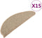 vidaXL - Trapmatten - zelfklevend - 15 - st - 65x21x4 - cm - donkerbeige