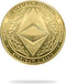 Ethereum munt goud - cryptotoken - fysieke munt