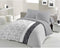 ETHNO microvezel dekbedset - 1 dekbedovertrek 220 x 240 cm + 2 kussenslopen 63 x 63 cm - Grijs