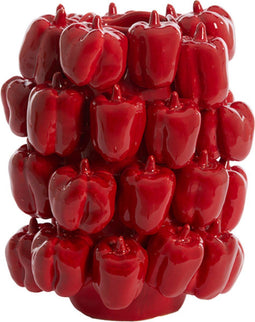 Light&living Vaas deco 23,5x23x32,5 cm BELLPEPPER keramiek glanzend rood