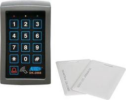 EtiamPro Codeklavier, digitaal, met kaartlezer, weerbestendig ontwerp, voor inbouw, uitgebreide toegangscontrole met pin en EM-kaarten, programmeerbare functies, sproeiwaterdicht, ideaal voor veilige deurbeveiliging en alarm systemen