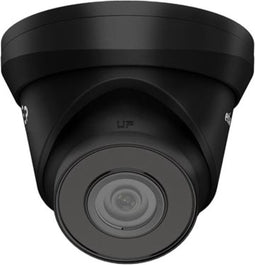 EtiamPro Dome IP-netwerkcamera, bewakingscamera, 4 MP, IR-leds, nachtzicht 30 m, vaste lens, WDR-technologie, PoE-functie, app Guarding Vision, voor binnen en buiten, zwart