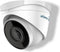 EtiamPro Dome IP-netwerkcamera, bewakingscamera, 4 MP, IR-leds, nachtzicht 30 m, vaste lens, WDR-technologie, PoE-functie, app Guarding Vision, voor binnen en buiten, wit
