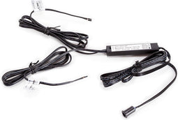 EtiamPro Schakelaar met bewegingssensor, voor inbouw, perfect voor het aansturen van 12 V/24 V-ledstrips, in- en uitschakelen met handbeweging, IR-sensor, detectiebereik 5-20 cm, voor gebruik binnen, kabellengte 100 cm, zwart