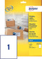 Etiket Avery J8167-10 199.6x289.1mm wit 10stuks | 10 stuks